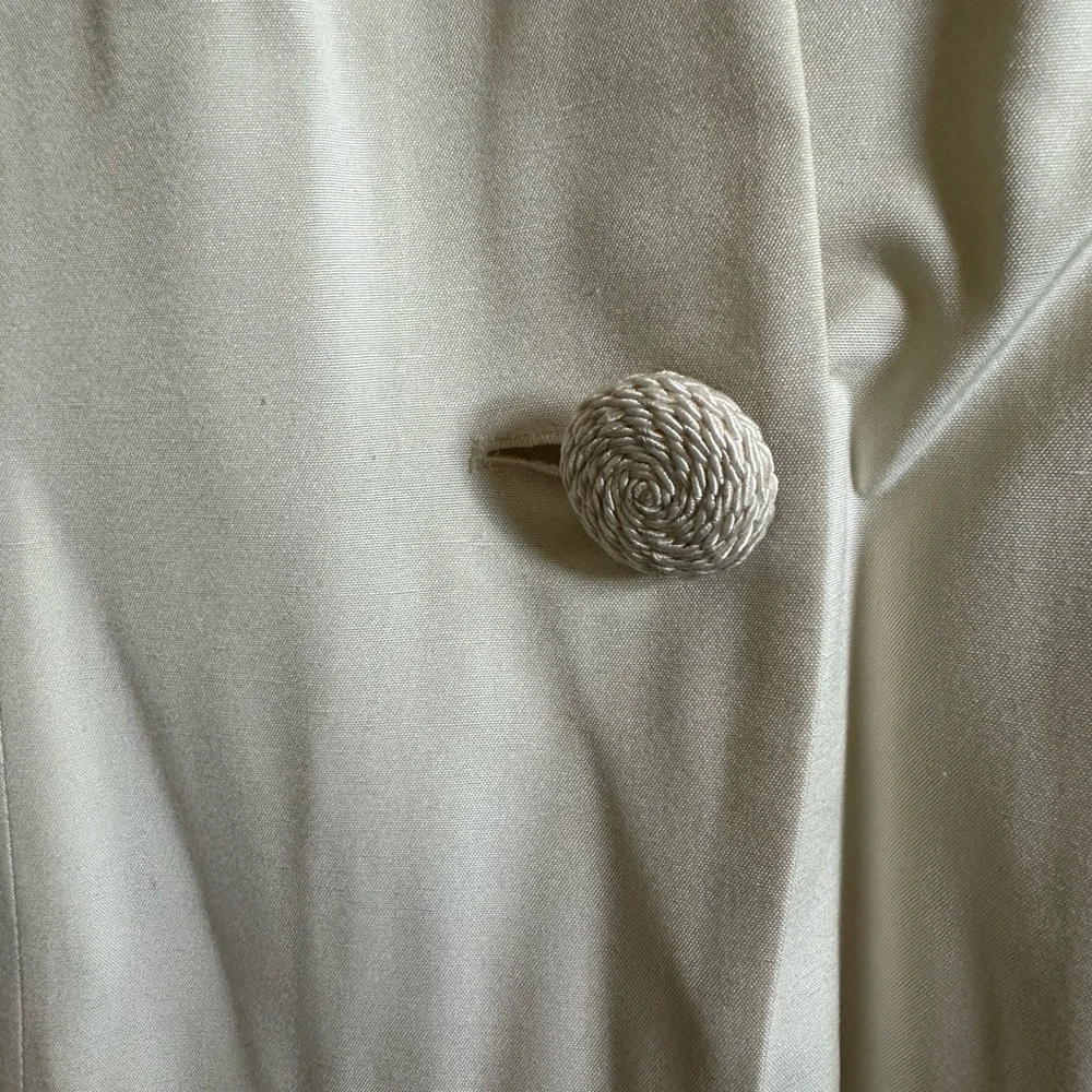 Vintage Christian Dior Cream Skirt Blazer Set